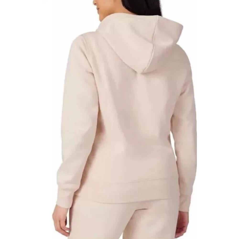 Fila Womens Midweight Fleece Pullover Logo Hoodie Color Sand Dollar Size M AG6 - Picture 3 of 3